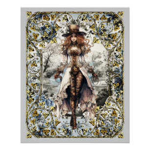 Poster Steampunk Lady 105