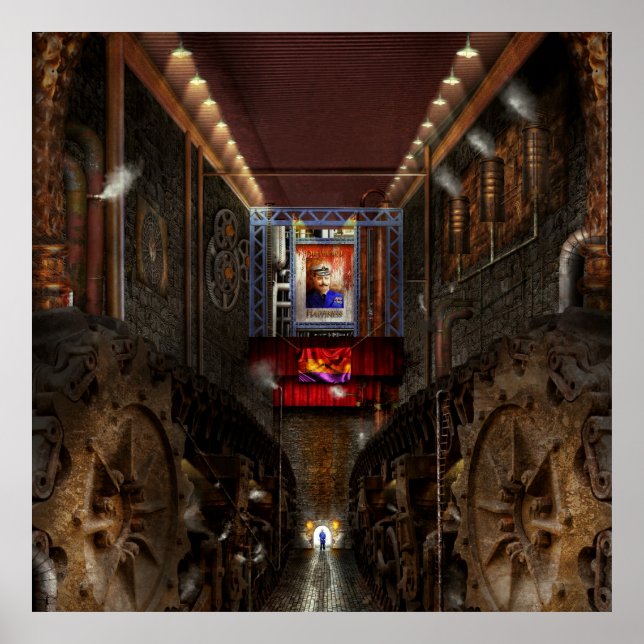 Poster Steampunk - Société dystopique (Devant)