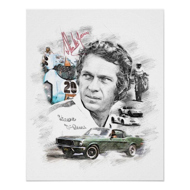 Poster Steve McQueen (Devant)