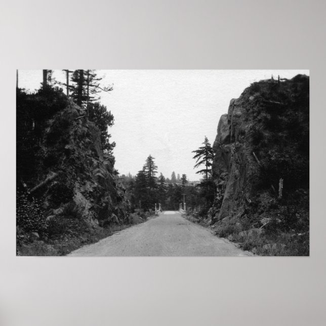 Poster Stevenson Pass, WA View North Bank Highway (Devant)