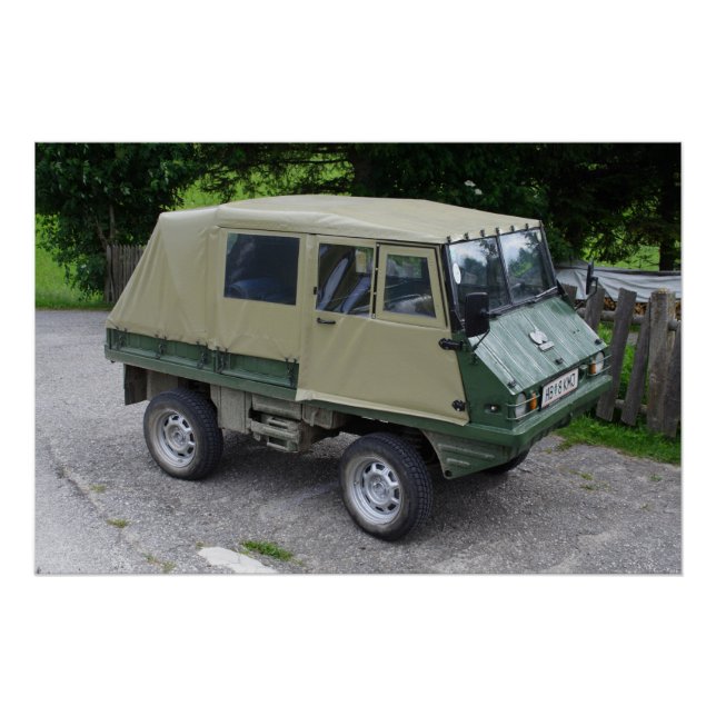 Poster Steyr Puch Haflinger (Devant)