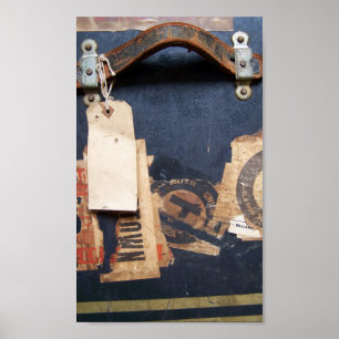 Poster Stickers Vieux Bagages