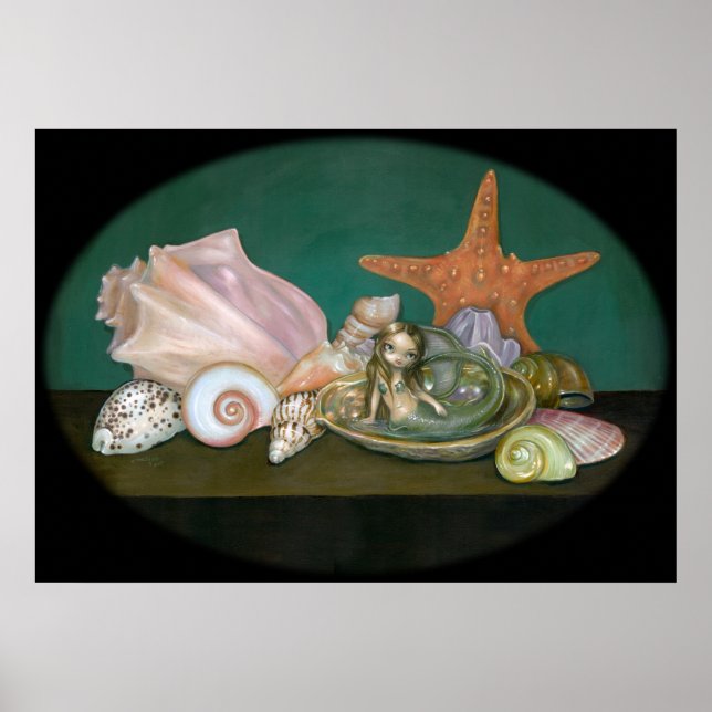 Poster Still Life with a Mermaid imaginaire Art (Devant)