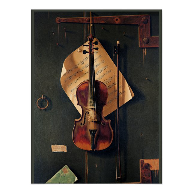 Poster Still Life with Violon, art, (Devant)