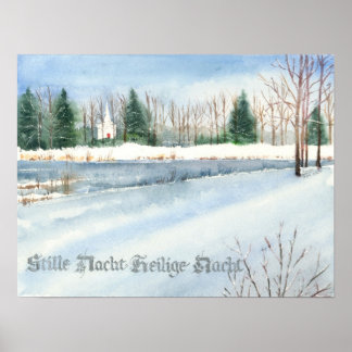 Poster Stille Nacht Heilige Nacht Imprimer