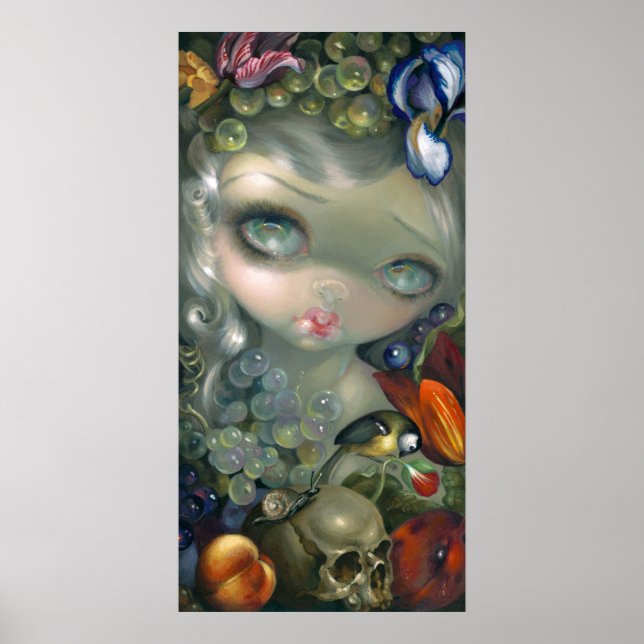 Poster Stilleven I : Slak en Schedel ART IMPRIMER la vie  (Devant)