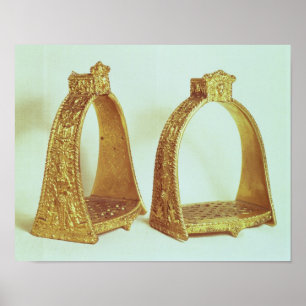 Poster Stirrups belonging to Louis XIV