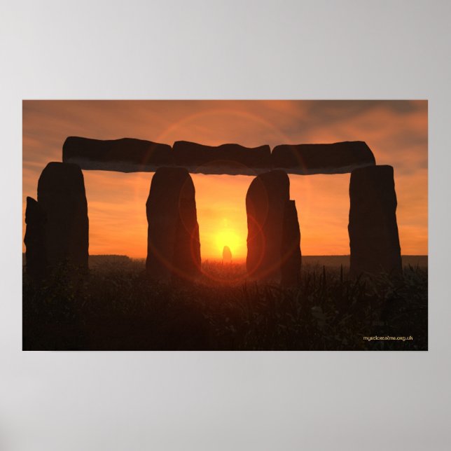 Poster Stonehenge Sunrise (Devant)