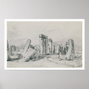 Poster Stonehenge, Wiltshire, 1820 (dessin)