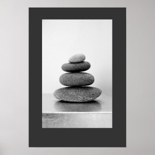 Poster Stones Zen Stones empilées