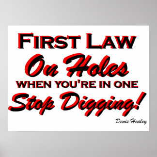 Poster Stop Digging!