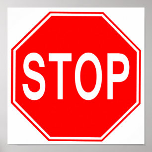 Poster Stop Sign
