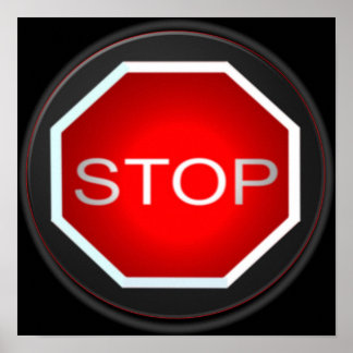 Poster Stop Sign