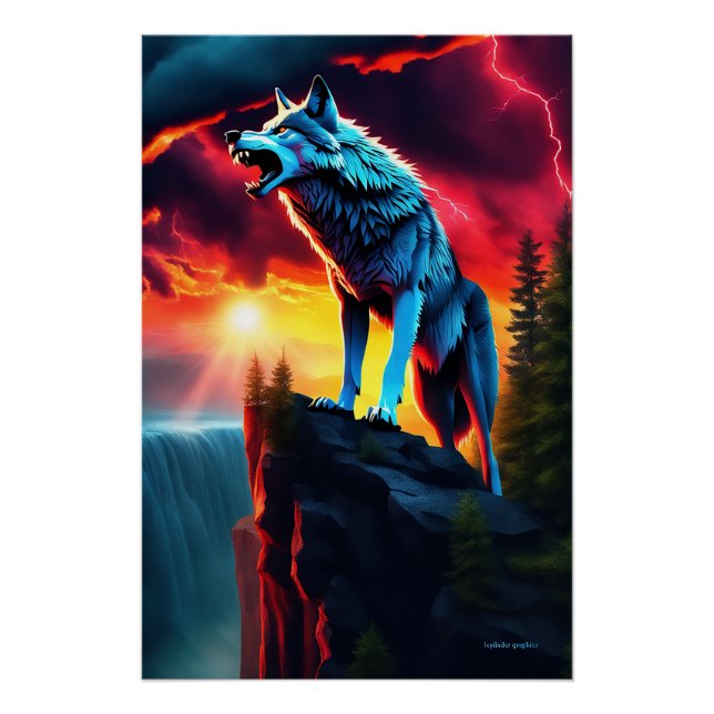 Poster Storm Sentinel. Des perles de loup sans peur à la  (Devant)