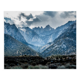Poster Stormy Mt Whitney De Alabama Hills Glossy