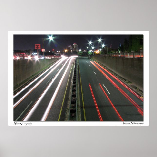 Poster Storrow Drive la nuit (Devant)