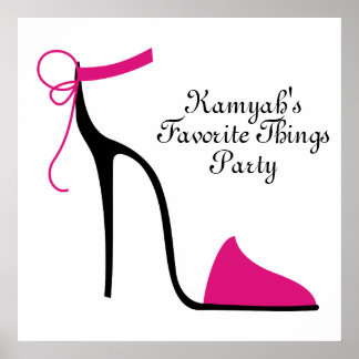 Poster Strappy High Heel Party