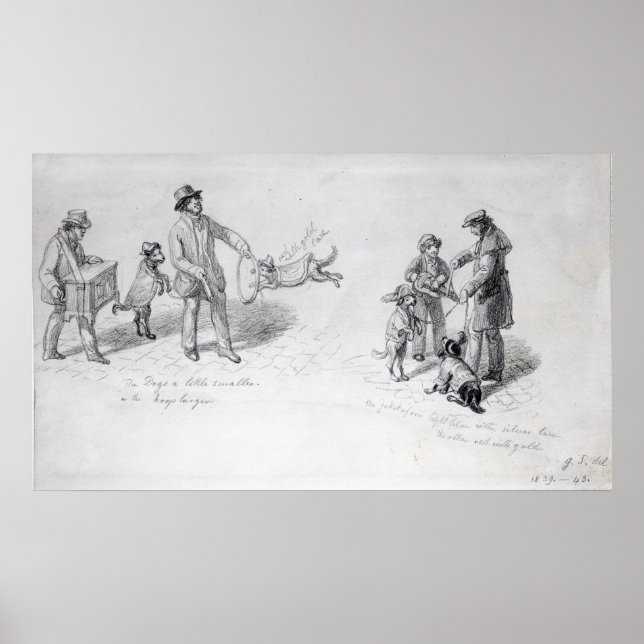 Poster Street Performers, c.1839-43 (Devant)
