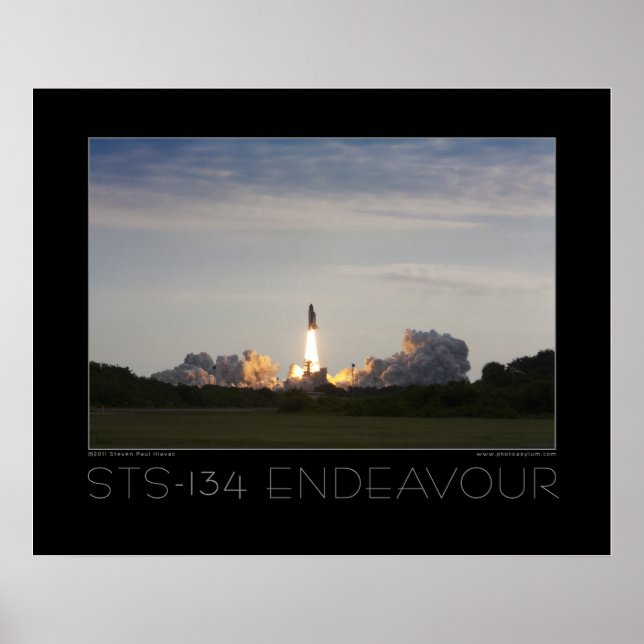 Poster STS-134 Space Shuttle Endeavour (Devant)