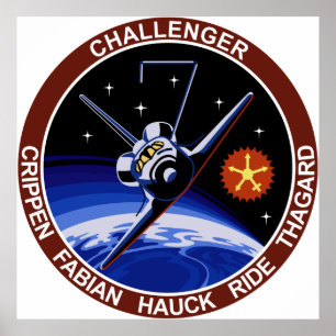 Poster STS-7 : Challenger OV-99 & Sally Ride