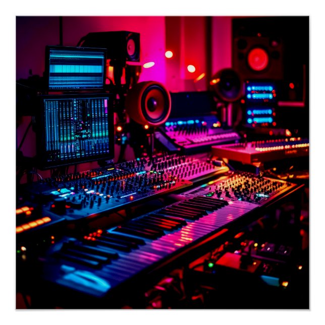 Poster Studio de musique à domicile (Devant)