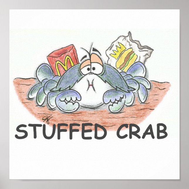 Poster Stuffed Crab Print (Devant)