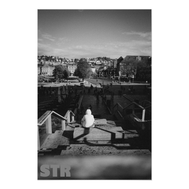 Poster Stuttgart view (Devant)