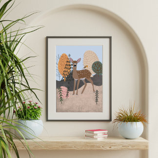 Poster style Boho Imprimer 13x19