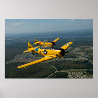 Poster Style de vol de formation T6