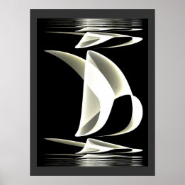 Poster Style noir et blanc Réflexion 2