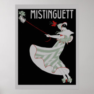 Poster Style rétro français des années 1920 Mistinguett 2