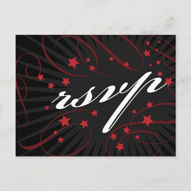 Poster Style rouge et noir do-it-yourself carte po (Devant)
