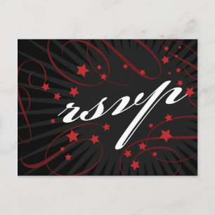 Poster Style rouge et noir do-it-yourself carte po