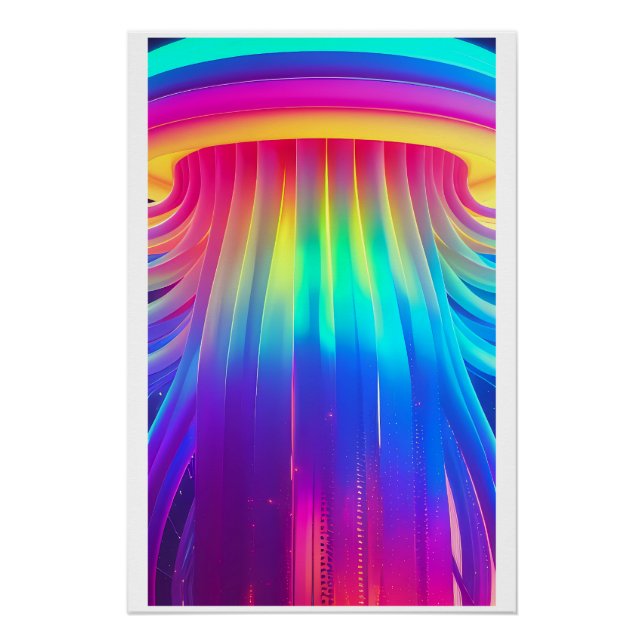 Poster Submergé par une force de diversité technologique (Devant)