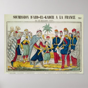Poster Submission of Abd el-Kader  to Henri d'Orleans