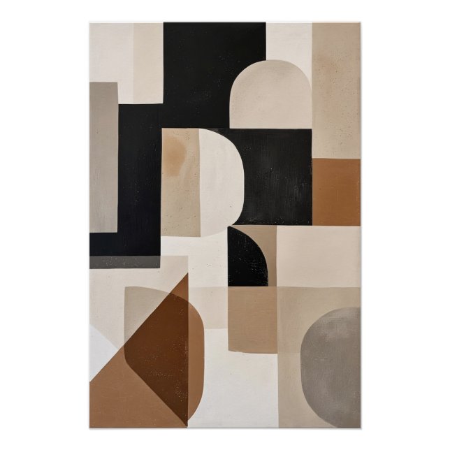 Poster Subtle Geometric Rhythm (Devant)