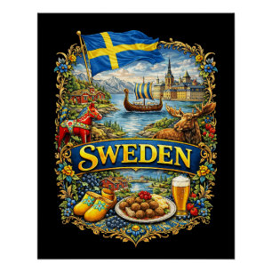 Poster Suède