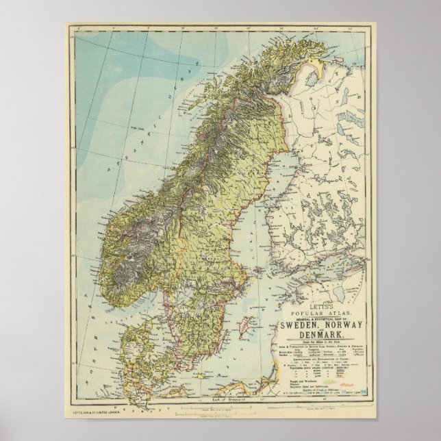 Poster Suède, Norvège, Danemark (Devant)