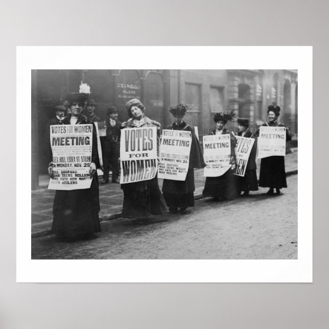 Poster Suffragettes Vote for Women, London (Devant)