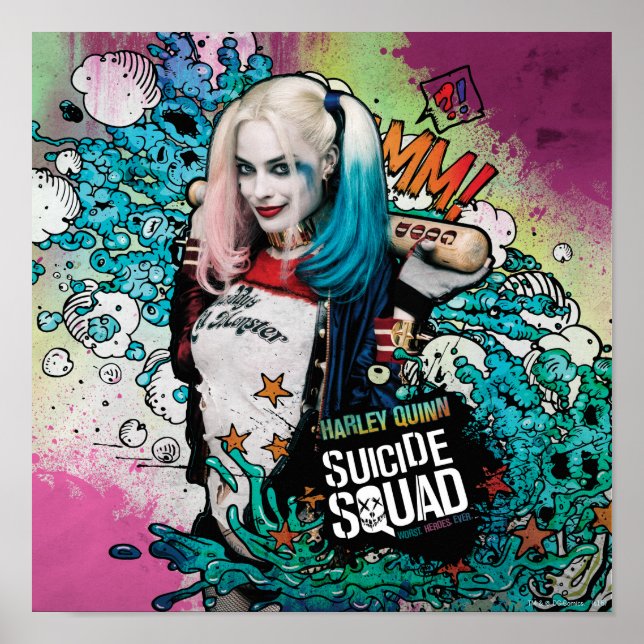 Poster Suicide Squad | Harley Quinn Character Graffiti (Devant)
