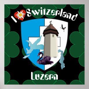Poster suisse de Lucerne