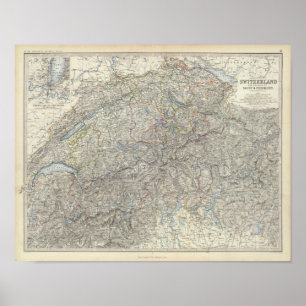 Poster Suisse, Savoie, Piémont