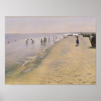Poster Summer Day at the South Beach of Skagen, 1884