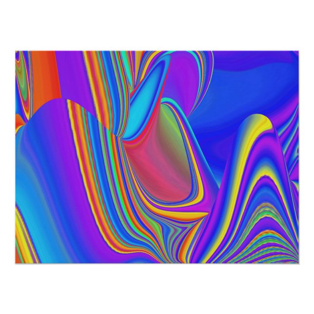 Poster Summerfeel, Rainbowart 3D Abstrait (Devant)