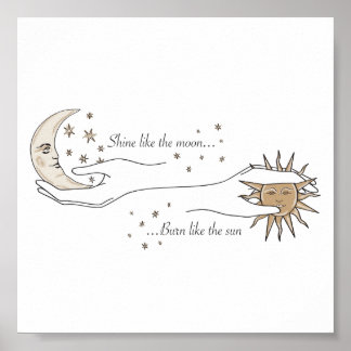 Poster Sun and Moon