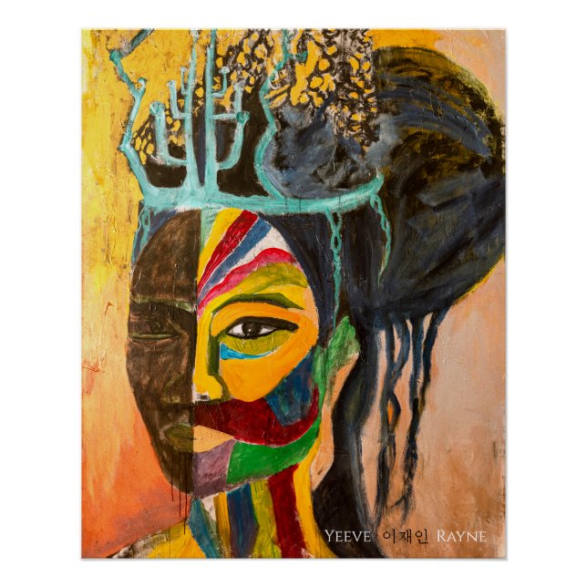 Poster "Sun & Moon Making Love" Imprimer l'art original (Devant)