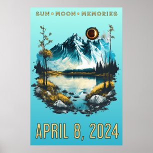 Poster Sun, Moon, Memories Eclipse 2024