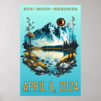 Poster Sun, Moon, Memories Eclipse 2024