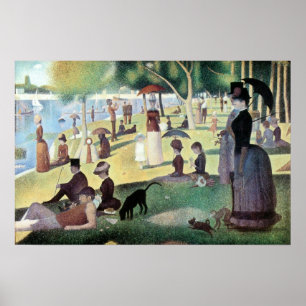Poster Sunday Afternoon, Island La Grande Jatte by Seurat