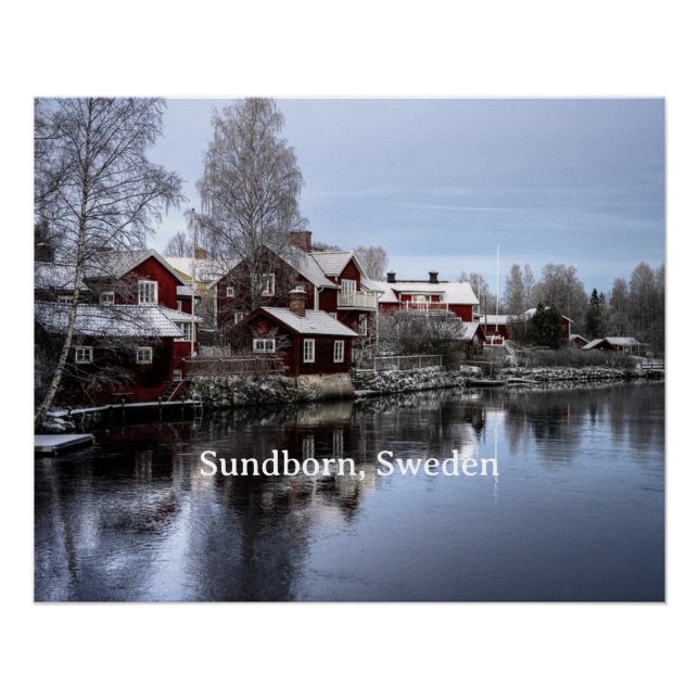 Poster Sundborn, Sweden (Devant)